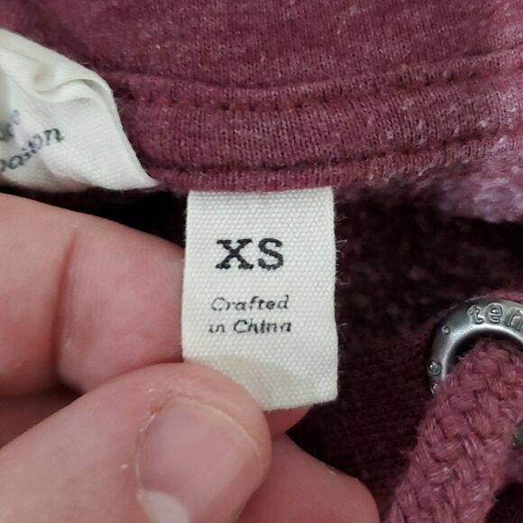 TENTREE maroon xs hoodie - Picture 5 of 8